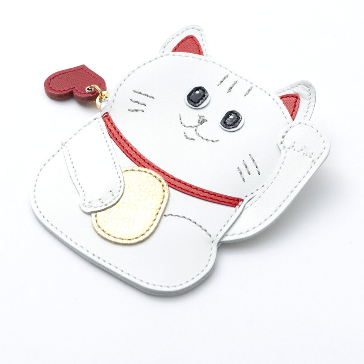 まねきねこのポーチ 白